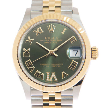 Datejust 31 Automatic Diamond Green Dial Watch 278273GNRJ