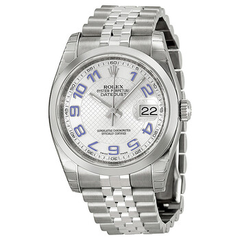 Datejust 36 Silver Deco Dial Stainless Steel Jubilee Bracelet Automatic Watch 116200SDBLAJ