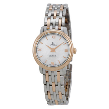 DeVille Mother of Pearl Dial Rose Gold and Stainless Steel Watch