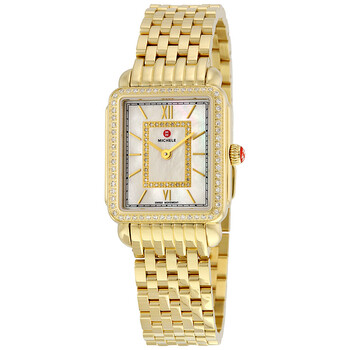 Deco II Mother of Pearl Diamond Dial Watch MWW06I000007