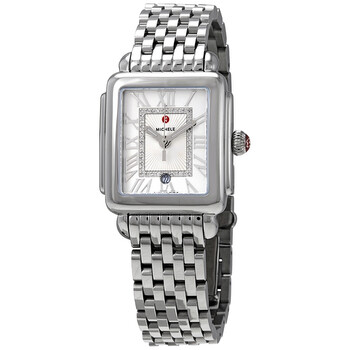 Deco Quartz White Dial Watch MWW06G000012