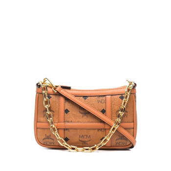Delmy Shoulder Bag in Cognac Visetos