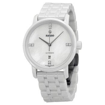 Diamaster Automatic Mother of Pearl Dial White Ceramic Watch R14044907