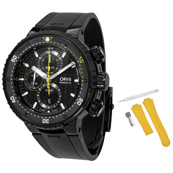 Dive Control Limited Edition Chronograph Automatic Black Dial Watch 01 774 7727 7784SET
