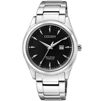 EcoDrive Black Dial Titanium Watch EW247087E
