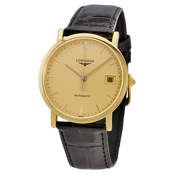 Elegant Automatic Gold Dial Watch L4.778.6.32.0