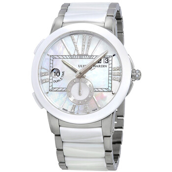 Executive Dual Time Mother Of Pearl Dial GMT Watch