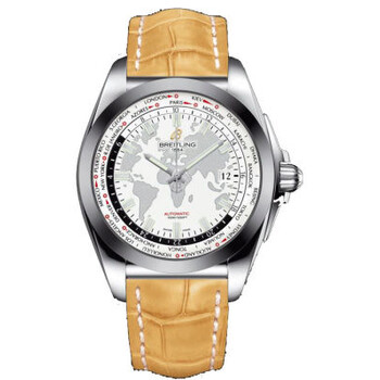 Galactic Unitime White Dial Camel Leather Watch WB3510U0A777CMCD
