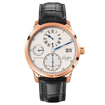 Glashutte Senator Chronometer Regulator Silver Dial Watch