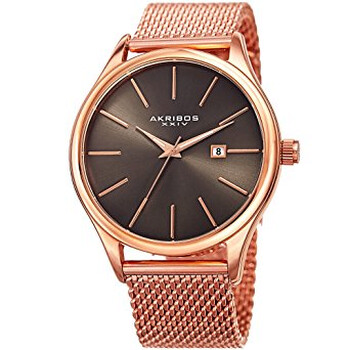 Gunmetal Dial Rose Goldtone Watch AK959RGGN