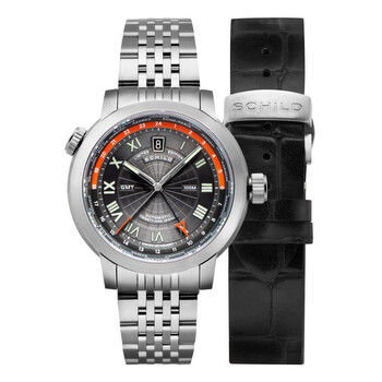 Heinrich World Time GMT Automatic Grey Dial Watch SC100422