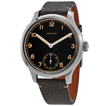 Heritage Military Hand Wind Black Dial Watch L2.826.4.53.2