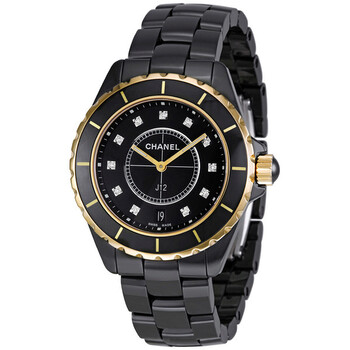 J12 Quartz Black Ceramic Watch H2544