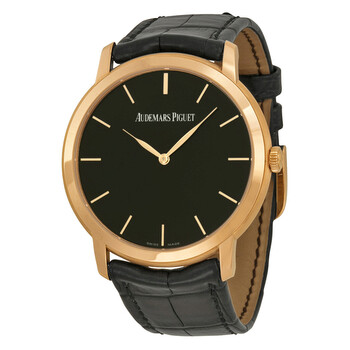 Jules Audemars Ultra Thin Black Dial Automatic Watch 15180OR.OO.A002CR.01