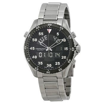 Khaki Flight Timer Analog Digital Men Watch H64554131