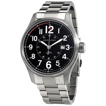 Khaki Officer Automatic Black Dial Watch H70615133