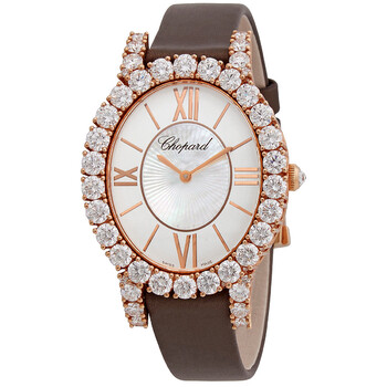 LHeure Du Diamant Quartz 18kt Rose Gold and Diamond Watch