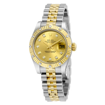 Lady Datejust 26 Champagne Dial Stainless Steel and 18K Yellow Gold Jubilee Bracelet Automatic Watch 179313CDJ
