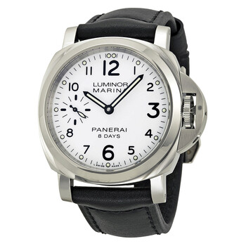 Luminor Marina 8 Days Acciaio Mechanical White Dial Watch PAM00563