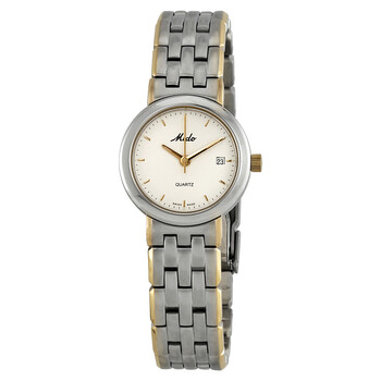 Madison White Dial Twotone Watch M2465.9.16.1