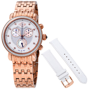 Marsala Chronograph Diamond Crystal Watch