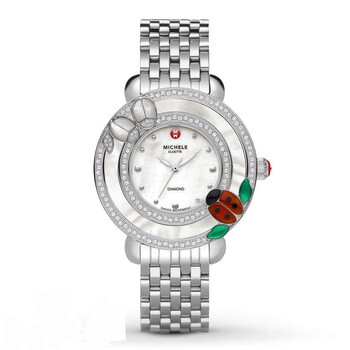 Michelle Cloette Mother of Pearl Dial Diamond Stainless Steel Watch MWW20D000001