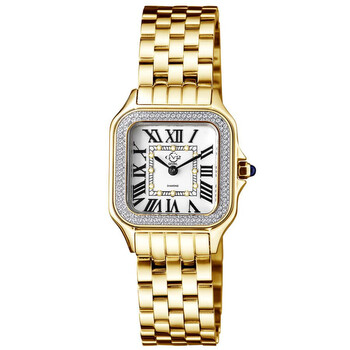Milan Diamond Quartz White Dial Watch 12112B