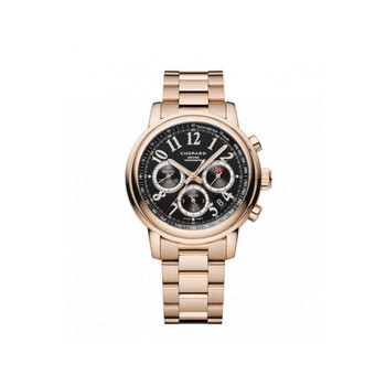 Mille Miglia Chronograph Black Dial 18 Carat Rose Gold Automatic Watch