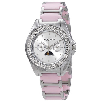 Multifunction Silver Dial Watch AK961SSPK