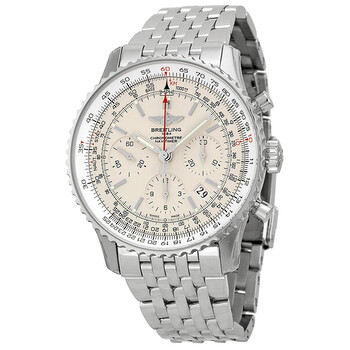 Navitimer 01 Limited Off White Dial Stainless Steel Watch AB012312G756
