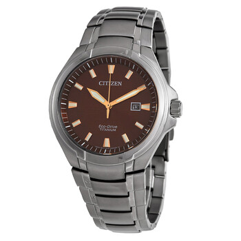 Paradigm EcoDrive Titanium Brown Dial Watch BM743151X