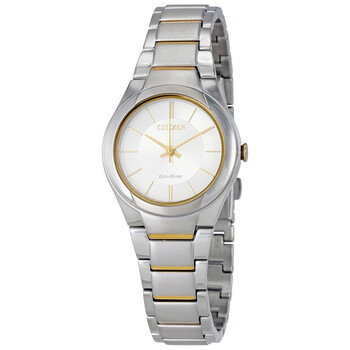 Paradigm Silver Dial Two Tone Watch FE209451A