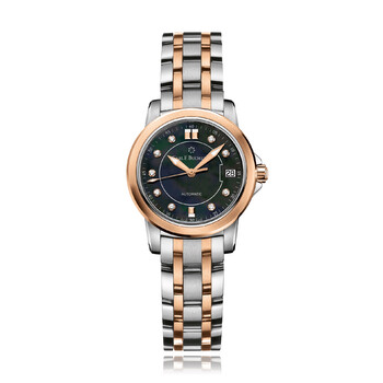 Patravi Autodate Automatic Diamond Black Dial Watch 00.10621.07.87.21