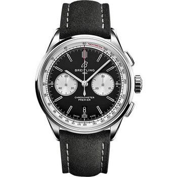 Premier B01 Chronograph Automatic Black Dial Watch AB0118371B1X2