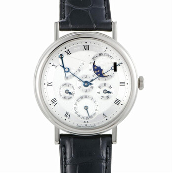 Preowned Breguet Classique Perpetual Calendar Automatic Silver Dial Watch 5327BB1E9V6