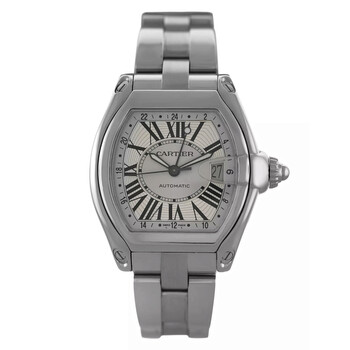 Preowned Cartier Roadster Automatic Silver Dial Watch W62032X6