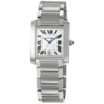 Preowned Cartier Tank Francaise Silver Dial Watch W51002Q3