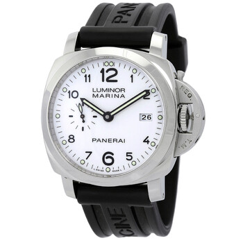 Preowned Panerai Luminor 1950 Automatic White Dial Watch PAM00499
