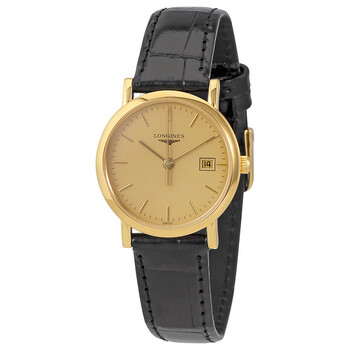 Presence Champagne Dial 18K Yellow Gold Watch L4.279.6.32.0