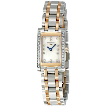 Prima Luna Mother of Pearl Diamond Dial Two Tone Watch