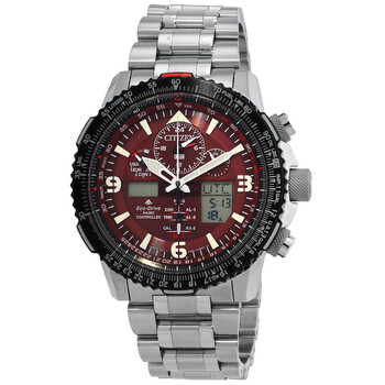 Promaster Perpetual AnalogDigital Red Dial Watch JY808689X