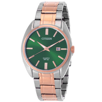 Quartz Green Dial TwoTone Watch BI510457Z