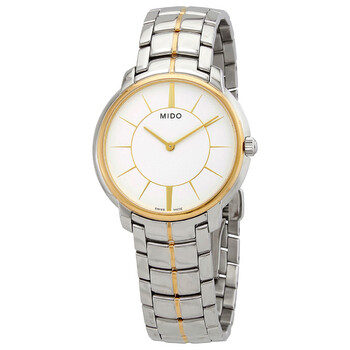 Quartz White Dial Twotone Watch M8445.9.16.1