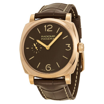 Radiomir 1940 Brown Dial Brown Leather Watch PAM00513