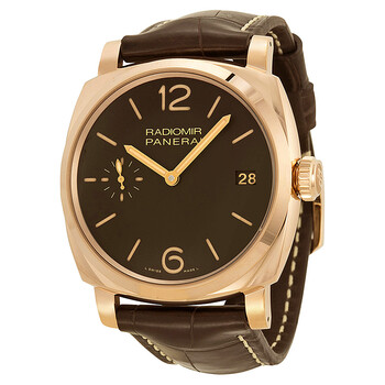 Radiomir Brown Dial 18kt Rose Gold Watch PAM00515