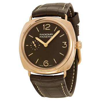 Radiomir Oro Rosso Manual Wind Brown Dial 18 kt Rose Gold Watch PAM00439