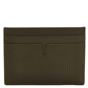 Sandon CheckPattern Leather Card Holder