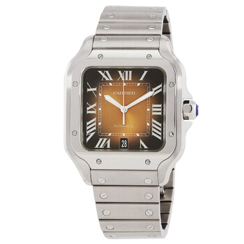 Santos Large Model Automatic Brown Dial Watch WSSA0064
