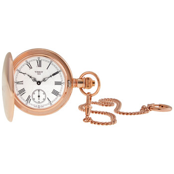 Savonnette Hand Wind Silver Dial Pocket Watch T864.405.99.033.01