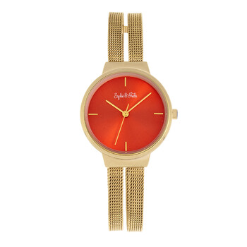 Sedona Quartz Orange Dial Watch SF5304